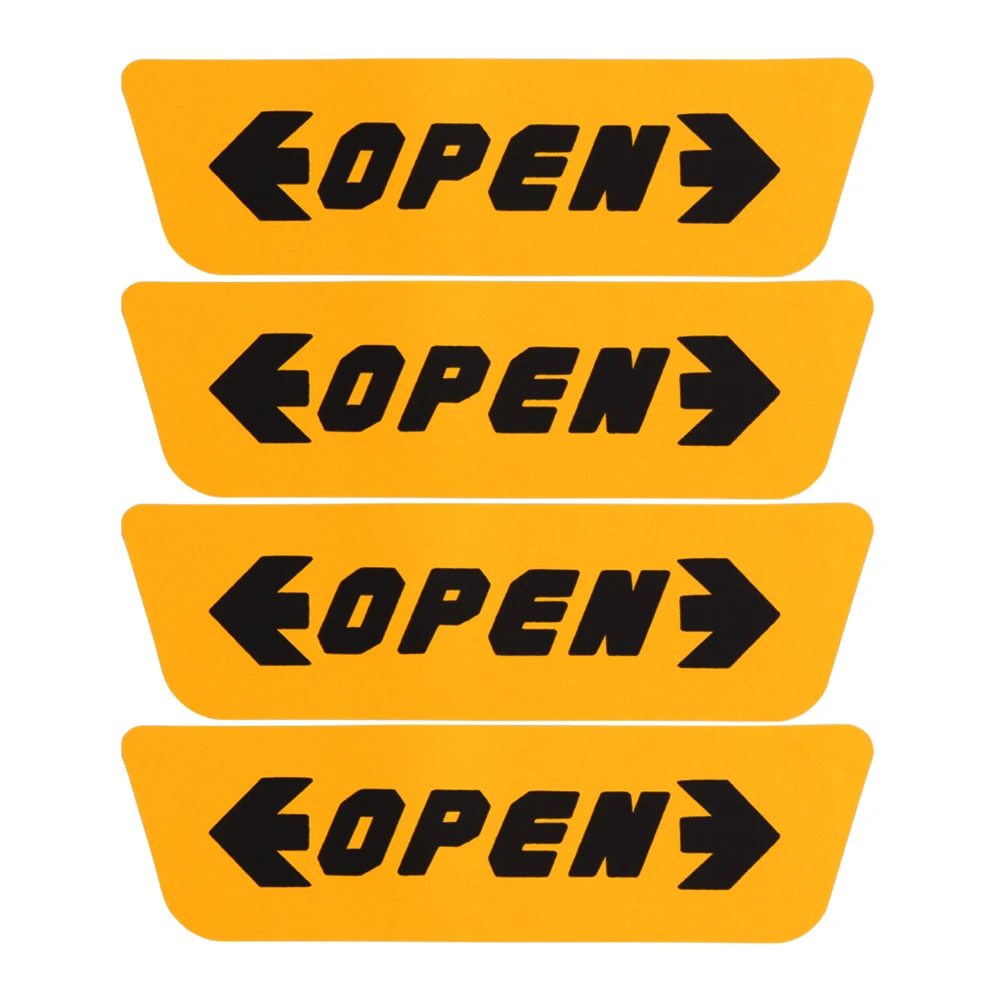 Предупреждающий знак безопасности ночного вождения двери наклейки для mini cooper polo 6r volvo v70 renault captur opel toyota aygo opel astra h - Цвет: Orange