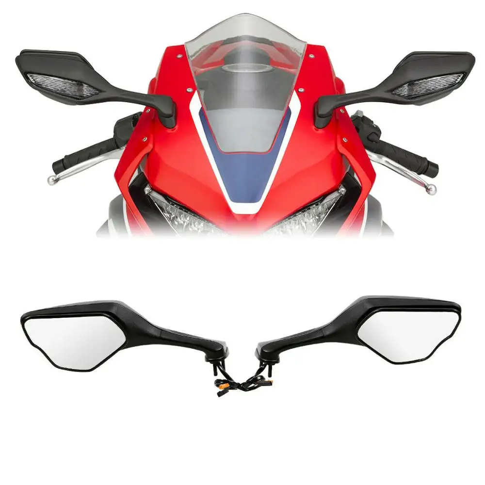 Зеркала заднего вида мотоцикла с светодиодными поворотниками Для Honda CBR1000RR 2017 2019