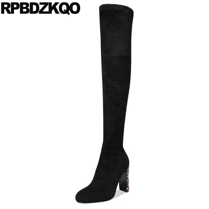 tall rhinestone boots