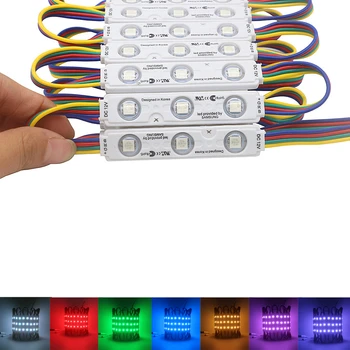 

SMD5050 RGB LED Module 3 LED DC12V IP68 Waterproof Advertisement Design LED Modules Lights Super Bright Strip Lighting 20PCS/Lot