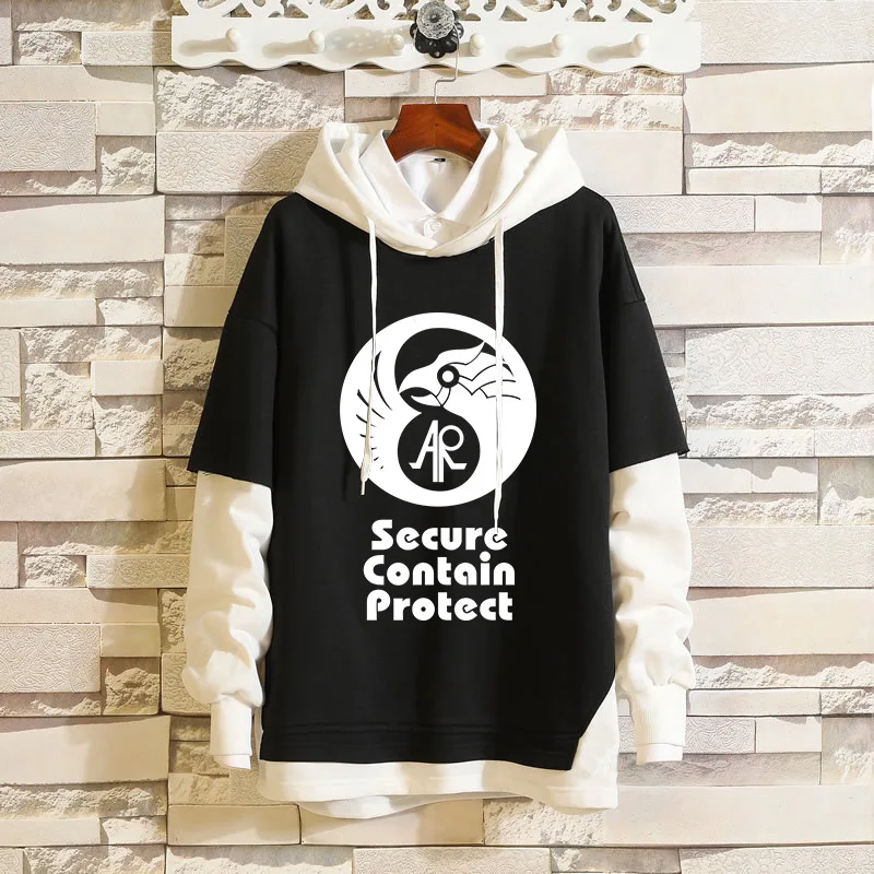 Толстовки для косплея из аниме SCP Secure содержит Protect толстовки с капюшоном 3D