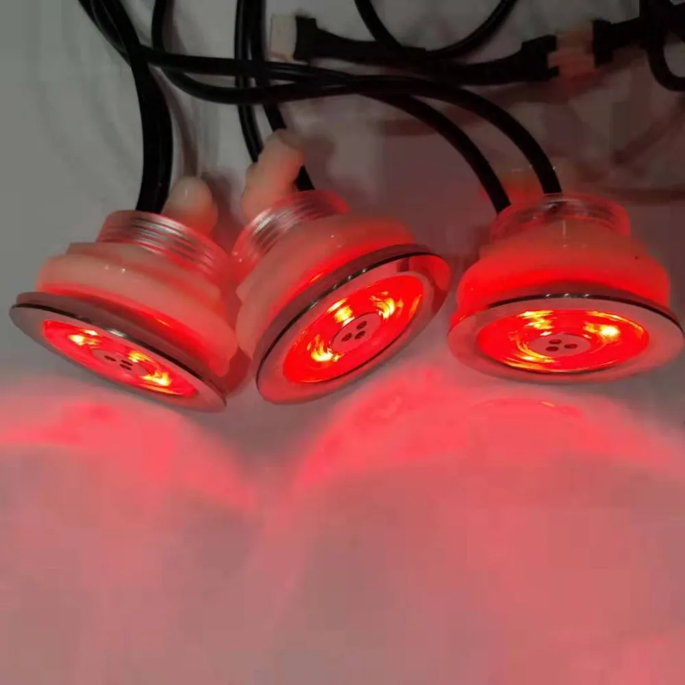 20 шт Встроенный водонепроницаемый RGB светодиодный подводный массаж горячая ванна воздушный струйный светодиодный свет без ручного контроллера света