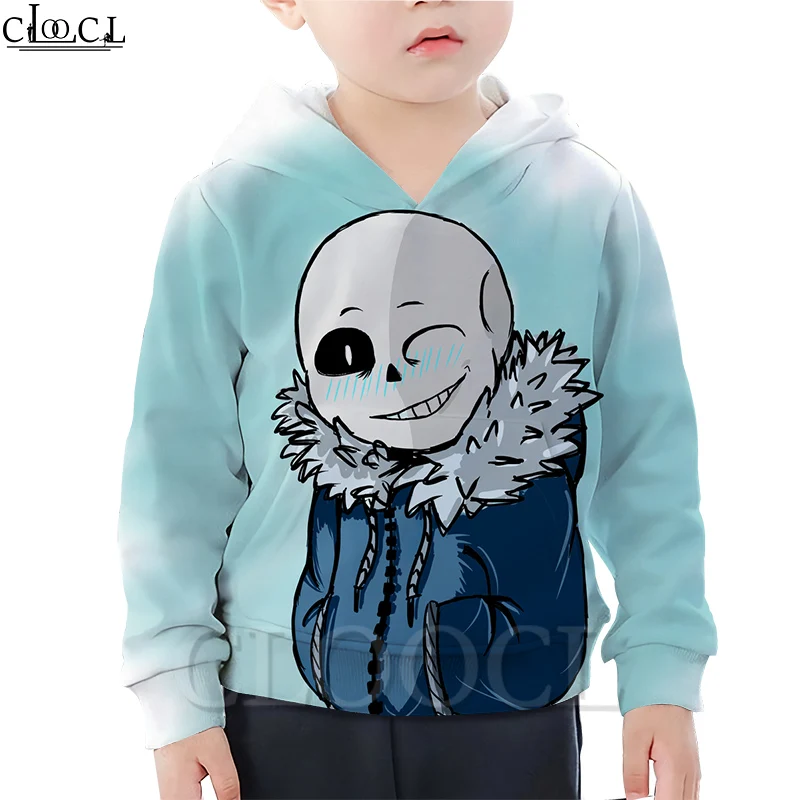 Детская толстовка CLOOCL с рисунком игры Undertale Креативная одежда для мальчиков и