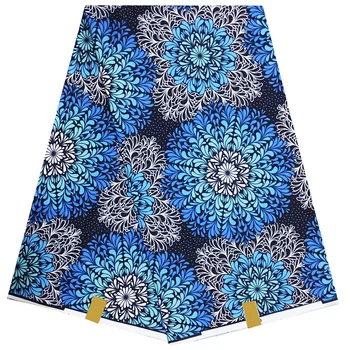 

African Wax Print 100% Cotton Fabric Wax Prints African Fashionable Real Wax Sewing Material