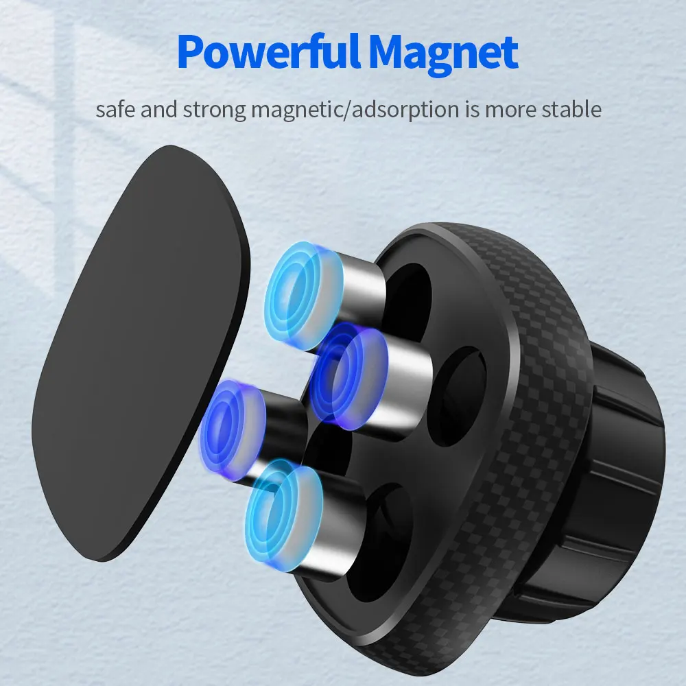 Magnetic Phone Holder for Car Dashboard Windshield with Sticky Gel Pad for iPhone 11 Pro Xs