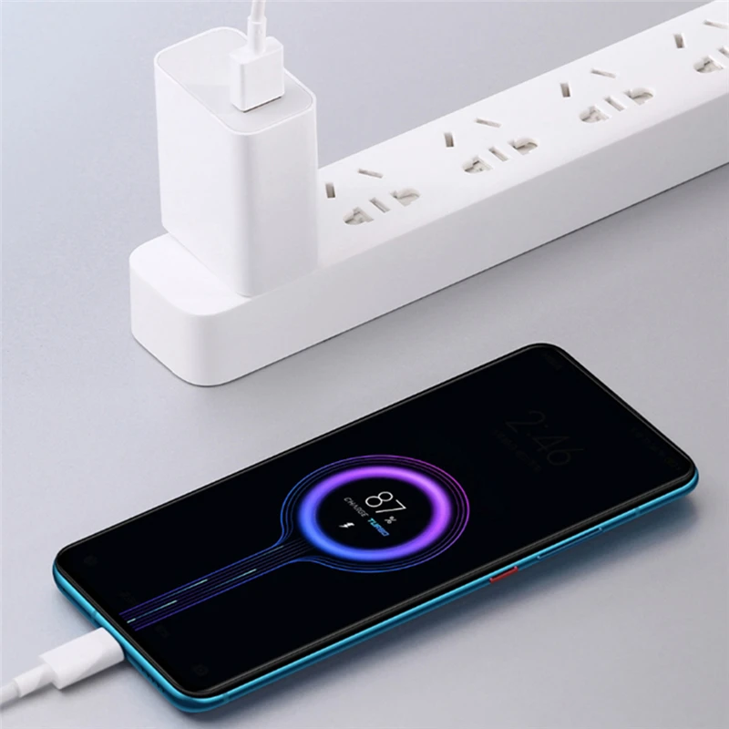 Xiaomi Redmi Note10 Pro Fast Charger QC3.0 33W Turbo Charge Adapter Type C Cable For Mi11 10 9T Poco F2 X2 X3 Redmi Note 8 9 Pro charger 65 watt