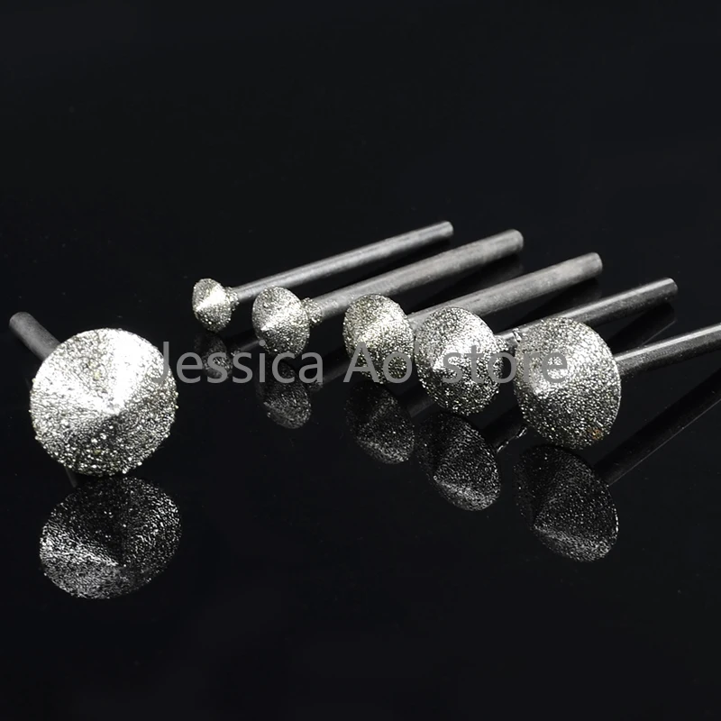 

6pcs 6-16mm Jade Pearl Drilling Hole Tools Apple Round Chamfer Tools Beads Chamfering Grinding Head Round Beads Hole Polishing