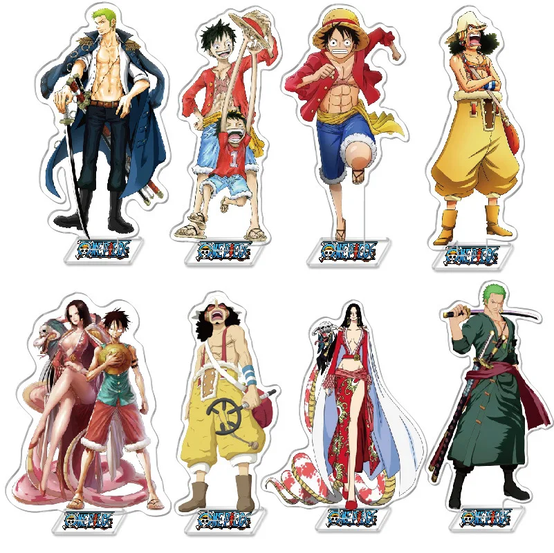 Аниме игра охватывающая цельный акриловый стенд Luffy Roronoa Zoro Usopp Boa Hancock украшение |