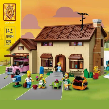 

2580 PCS The Simpson series is compatible with 71006 model construction Simpsons home building block brick children's toys gifts