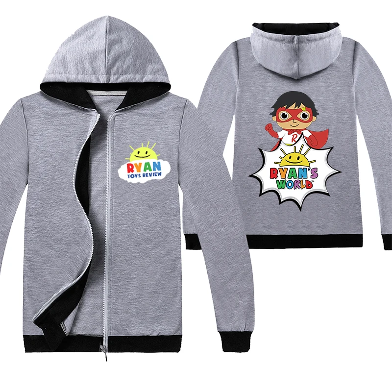 Новинка; детская футболка с принтом «Ryan Toys Review»; детская одежда с героями мультфильмов; футболка с короткими рукавами для мальчиков; топы для девочек; футболки с капюшоном; Свитшот