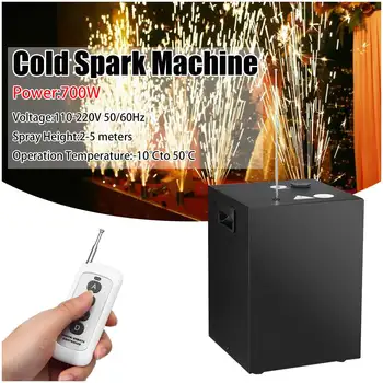 

110-220V 700W Fireworks DMX Stage Effect Cold Spark Machine Sparkular Flame For Wedding Club DJ Light Fountain Waterfall Effects