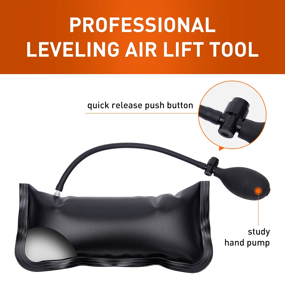 NAIERDI 3 Size Commercial Grade Air Wedge Bag Pump Professional Leveling Kit Pump Wedge Locksmith Hand Tools Auto Airbag key decoder tool