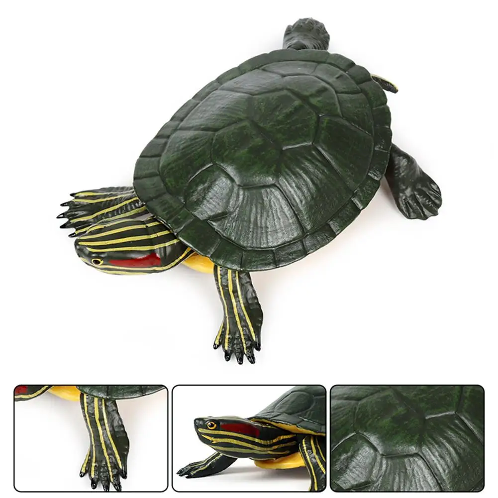 5.5inch Brazilian Red-Eared Slider Turtle Tortoise Animal Toy Action PVC Figure