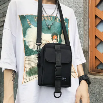 

2020 New Style Men And Women Shoulder Square Sling Bag Mobile Phone Bag