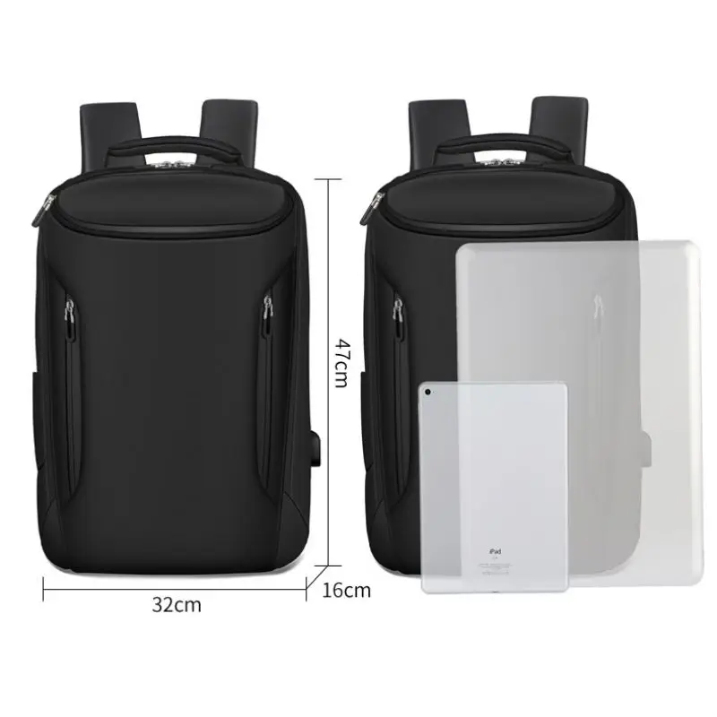 Двойной рюкзак через плечо с usb зарядным портом большой емкости дышащая водонепроницаемая Дорожная сумка на молнии