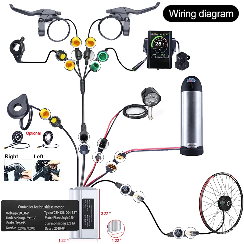 36V 250W Bafang eBike бесщеточная Кассетная передача Мотор заднего ступицы Электрический
