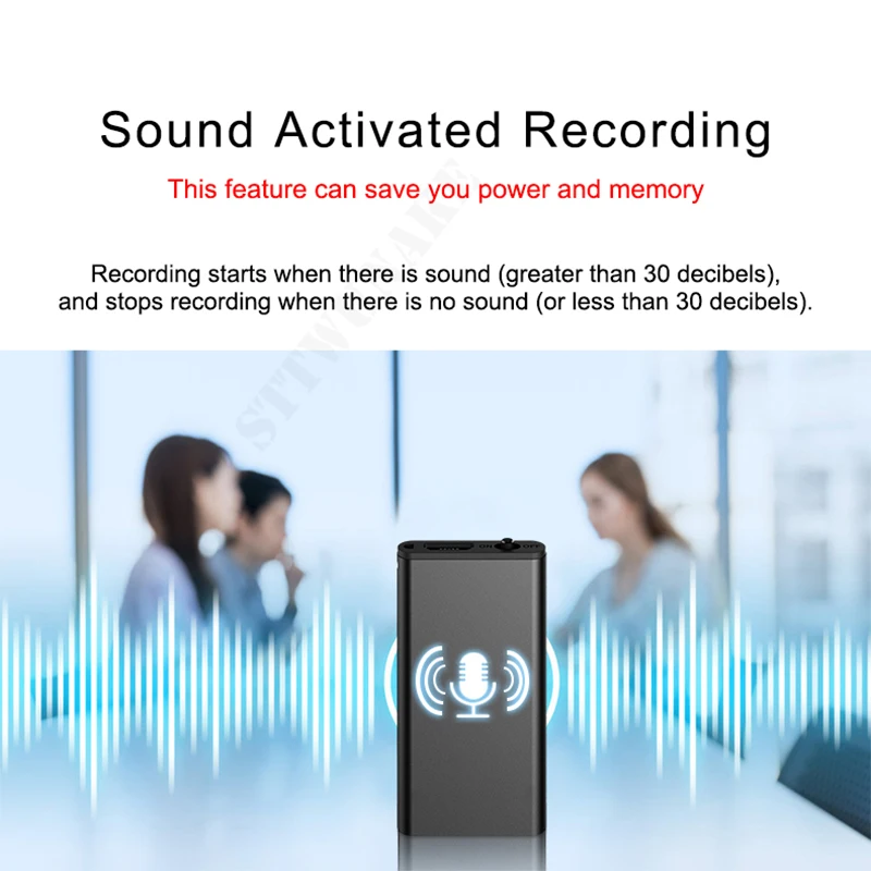 STTWUNAKE voice recorder mini activated recording