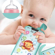 Развивающие детские игрушки мобильный телефон светодиодный музыкальный ребенок дети обучающий перезаряжаемый Simulatio мобильный телефон укусы игрушки рождественские подарки