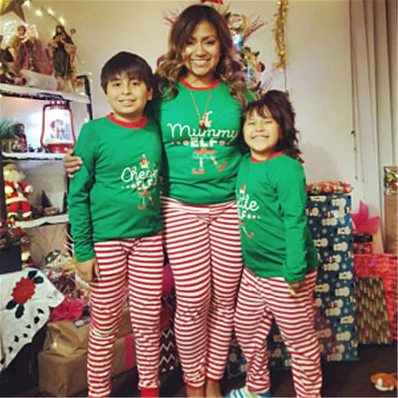 

Family Matching Christmas Pajamas Set Adult Men Women Baby Kids Sleepwear Nightwear 2019 New Hot Sale Family Match Pjs Set CL118