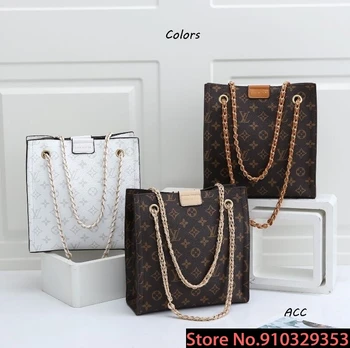 

Luxury Louis Vuitton LV- Leather Handbags Women Bags Designer Brand Women's Shoulder Bags Large Capacity Ladies Hand Bags L518
