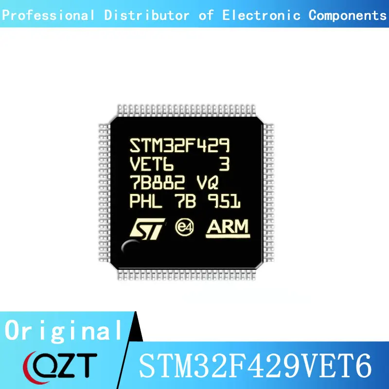 10pcs/lot STM32F429 STM32F429VE STM32F429VET6 LQFP-100 Microcontroller chip New spot stm32f429zet6 stm32f429ze stm32f429 stm32f stm32 stm ic mcu chip lqfp 144