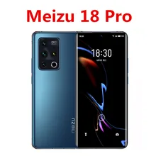 DHL Fast Delivery Meizu 18 Pro 5G Cell Phone 6.7" 3200X1440 120hz 12GB RAM 256GB ROM 50.0MP 40W Mcharge Snapdragon 888 Dual Sim