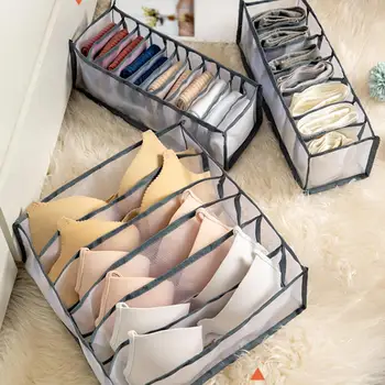 

1/3pcs Underwear Bra Organizer Closet Organizer For Socks Home Separated Underwear Storage Box Foldable Drawer Organizer