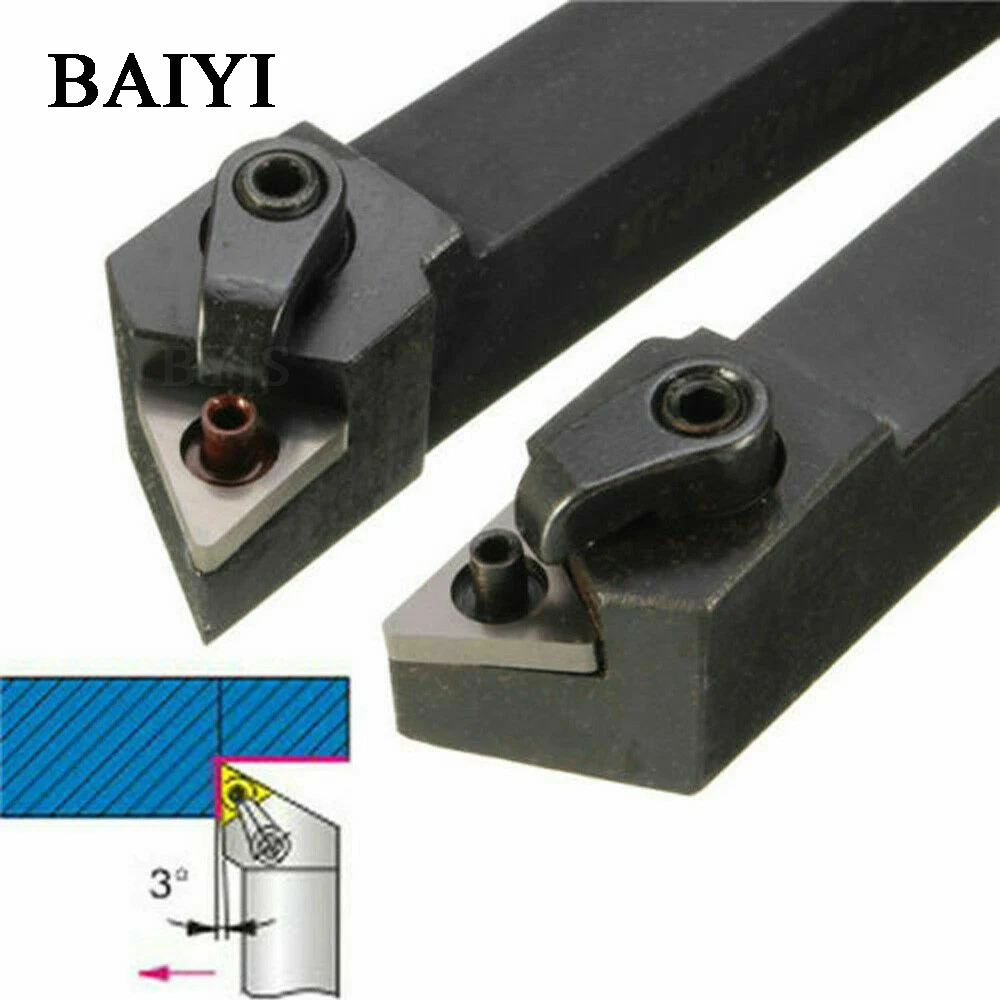 

2Pcs MTJNL1616H16 MTJNR1616H16 Lathe Turning Tool Holder 16x100mm for TNMG 4 Wrench