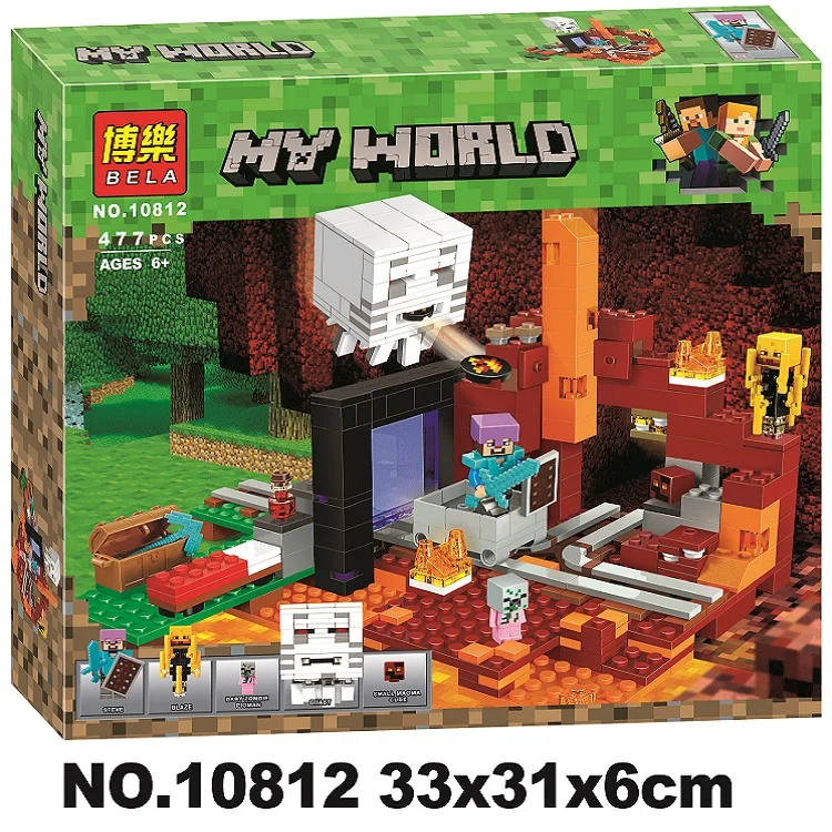 

10812 The Nether Portal Compatible with Minecrafted Block Set Creative Building Toy 477Pcs