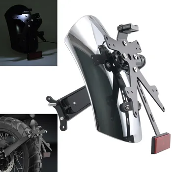 

Motorcycle Rear Fender Bracket Mudguard LED License Plate For BMW R NINE T R Ninet R 9T Scrambler Racer 14-20 Splash Guard