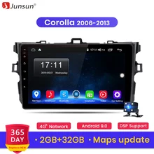 Junsun V1 2G+ 32G Android 9,0 DSP для Toyota Corolla 2006-2013 автомобильный Радио Мультимедиа Видео плеер навигация gps RDS 2 din dvd