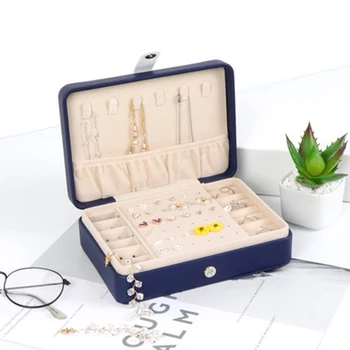 

Jewelry Box Mirrored Jewelry Casket Large Capacity Makeup Storage Earring Holder Makeup Organizer Gift Boxes For Jewellery