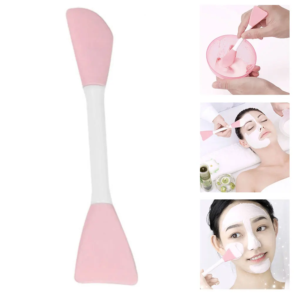 1PC Silicone Applicator Brush Face Mask Brush Double Head Soft Facial
