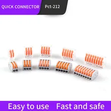 Mini Fast Wire Cable Connectors Universal Compact Conductor Spring Splicing Wiring Quick Connector Push-in Terminal SPL-2/3