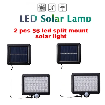 

2/4pcs LED Solar Light Outdoor 100/56/30 LED High Brightness Emergency Lighting Garden Street Ip65 Lamp Luminaria Lights split m