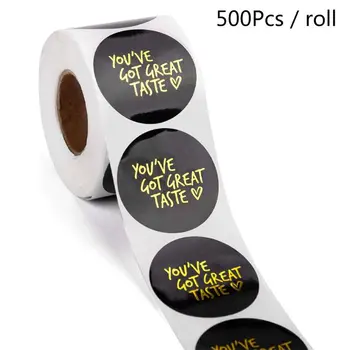 

500pcs Stickers Handmade Round Packaging Seal Label Scrapbooking Decor Baking