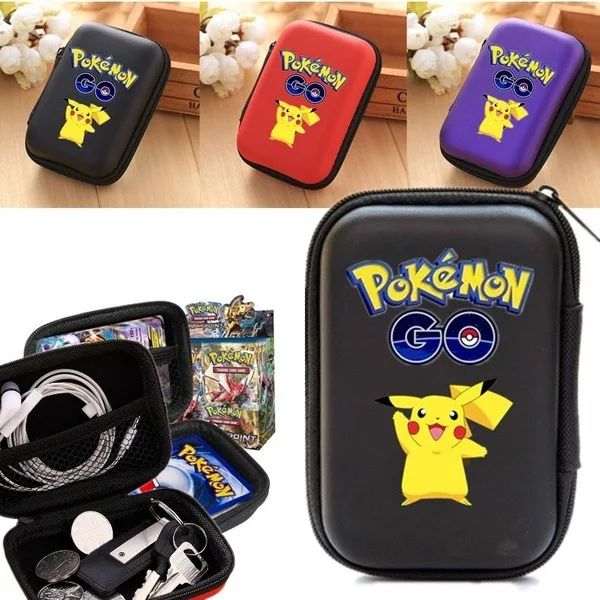 TAKARA TOMY Pokemon TCG Card Finishing Storage Bag Game Card Earphone Storage Box Children's Gift