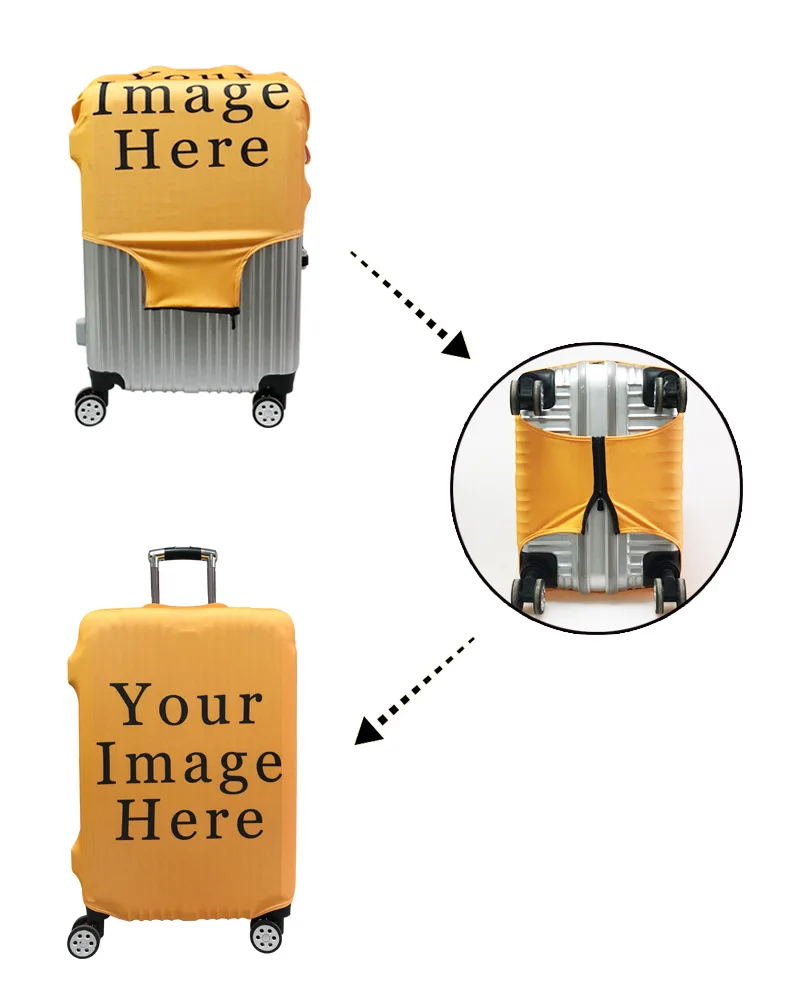 Животный узор дизайн багаж защитный чехол Дорожный чемодан эластичное покрытие пылезащитные чехлы от 18 до 32 дюймов аксессуары для путешествий