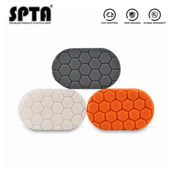 

SPTA 3pcs Pack Hex-logic Hand Applicator Sponge Waxing Pad Polishing Pads Buffing Pads For Car Polishing And Buffing