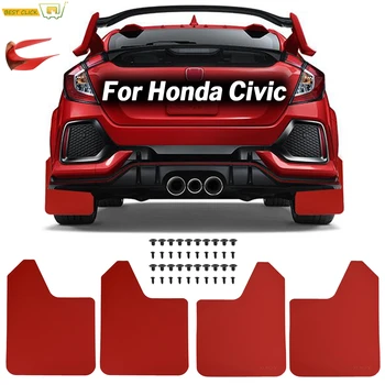

For Honda Civic Type R Type-R Type-S GX Mugen Si EK9 EP3 FD2 FN2 RR RC GT FK2 FK8 Mud Flaps Mudflaps Splash Guards Mudguards