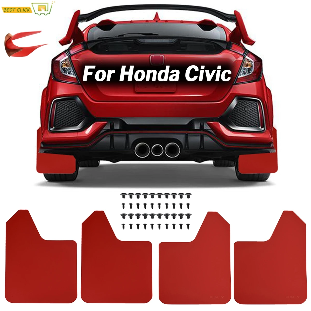 Брызговики для Honda Civic Тип R Type S GX Mugen Si EK9 EP3 FD2 FN2 RR RC GT FK2 FK8|Грязезащита| |