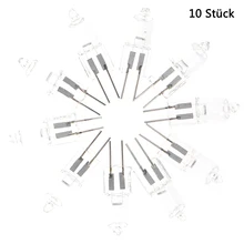 10 шт. галогенные JC Тип лампочка лампа G4 основание 20W 12V теплый белый свет для домашнего освещения