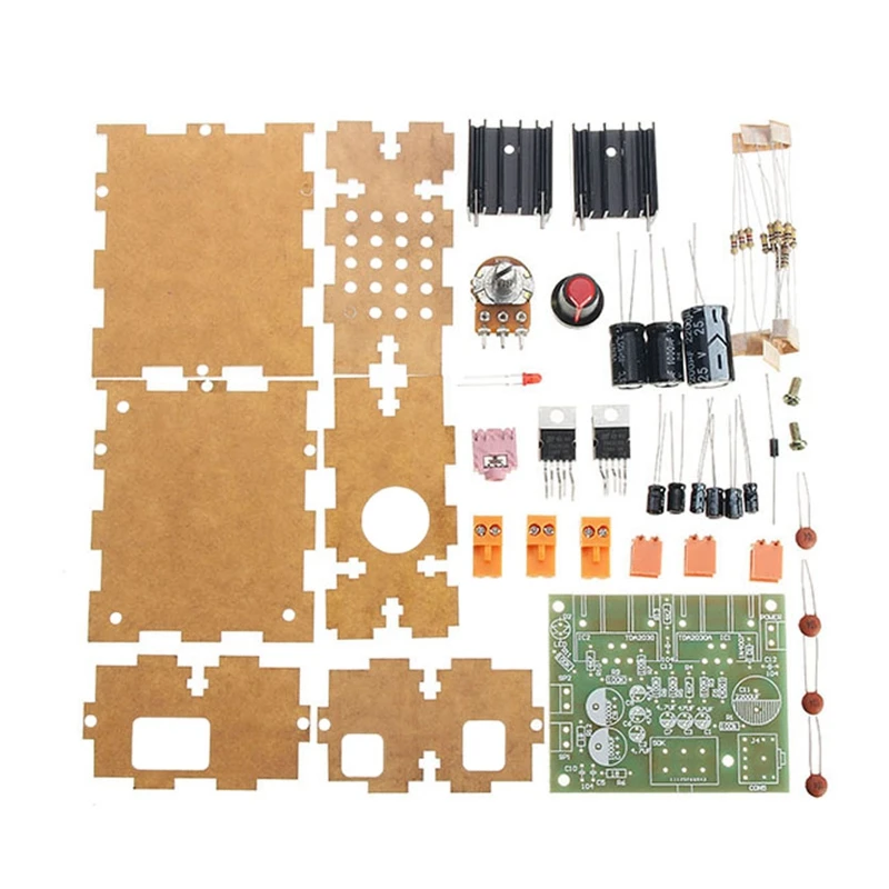 

Dc12V 2.0 Dual Channel Tda2030A Power Amplifier Diy Kit Electronic Board Module with Housing