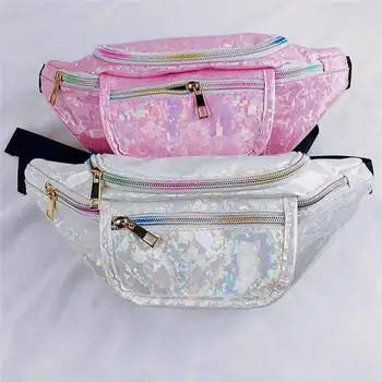 

Fashion Faux Leather Zipper Waist Pack Belt Zip Bum Bag Women Girls Fanny Pack