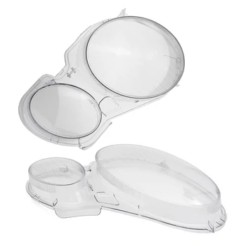

Replacement For E Class W211 E320 E350 2002-2008 1 Pair Car Headlight Lens Shell Cover 2118202961 2118203061