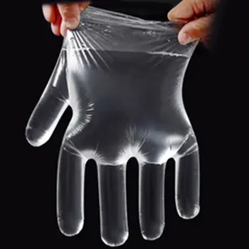 

200PCS Disposable PE Gloves Transparent Thin Protective Gloves Nursing Supplies