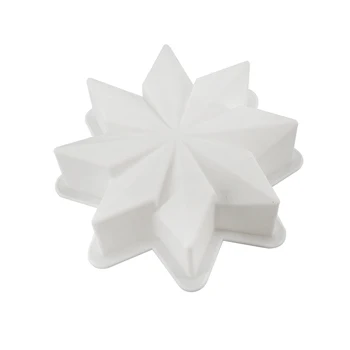 

8 Point Star Silicone Mold Fondant Sugarcraft Cake Mold Cake Chocolate Mold Wedding Cake Decorating Tools