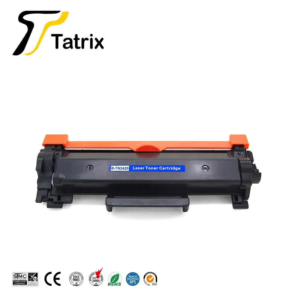 Compatible with NucleoDigital Brother TN-2420 TN-2410 TN2420 TN2410  replaced toner cartridge with chip - AliExpress