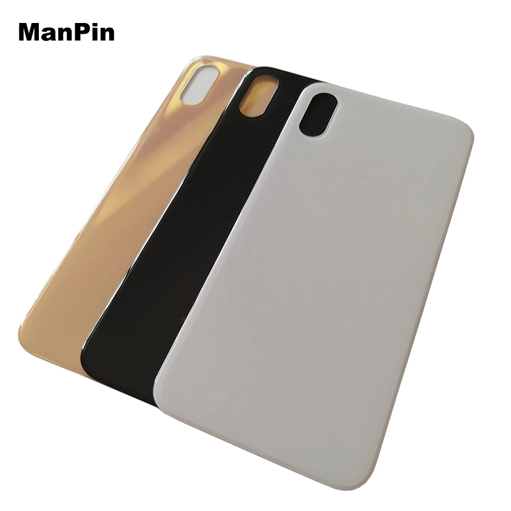 2 шт./лот задняя крышка с большим отверстием стекло батареи для iPone XS MAX X мобильный