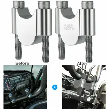 

CNC Handlebar Riser Bars Kit 7/8" 30mm Motorcycle For Dirt Bike Off Road Bars Clamp CNC Aluminum